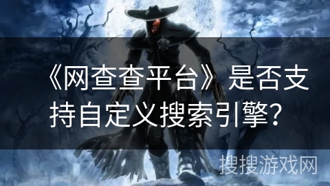 《网查查平台》是否支持自定义搜索引擎? 《网查查平台》是否支持自定义搜索引擎?