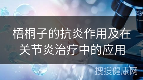 梧桐子的抗炎作用及在关节炎治疗中的应用