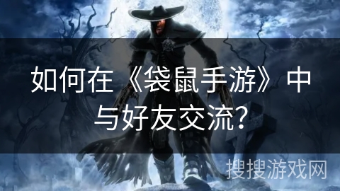 如何在《袋鼠手游》中与好友交流? 如何在《袋鼠手游》中与好友交流?