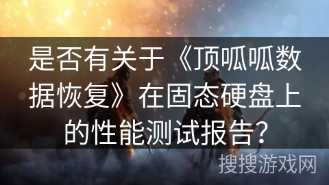 是否有关于《顶呱呱数据恢复》在固态硬盘上的性能测试报告？