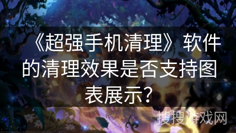 《超强手机清理》软件的清理效果是否支持图表展示？