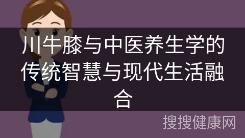 川牛膝与中医养生学的传统智慧与现代生活融合