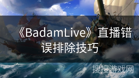 《BadamLive》直播错误排除技巧