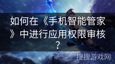 如何在《手机智能管家》中进行应用权限审核？