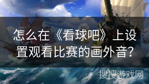 怎么在《看球吧》上设置观看比赛的画外音？