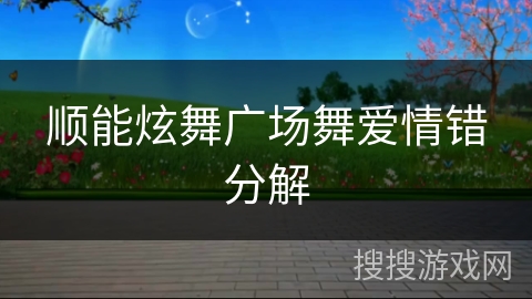 顺能炫舞广场舞爱情错分解