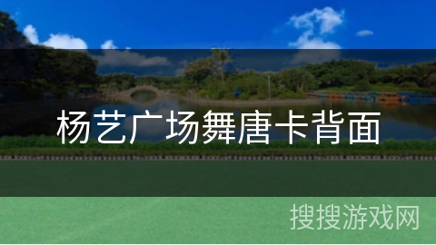 杨艺广场舞唐卡背面