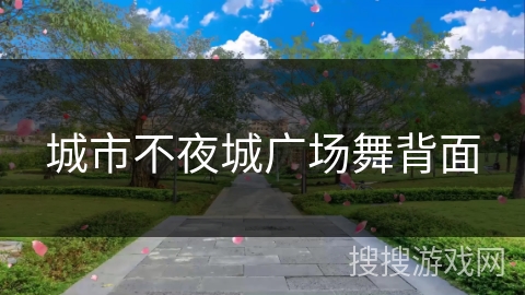 城市不夜城广场舞背面