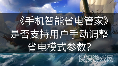 《手机智能省电管家》是否支持用户手动调整省电模式参数？