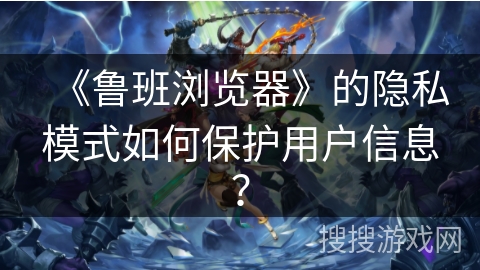 《鲁班浏览器》的隐私模式如何保护用户信息？