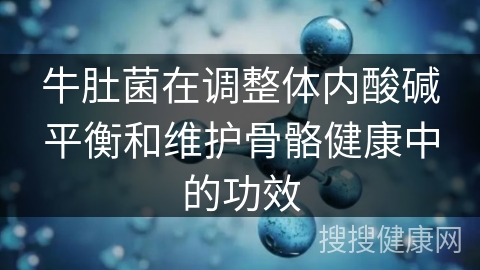 牛肚菌在调整体内酸碱平衡和维护骨骼健康中的功效