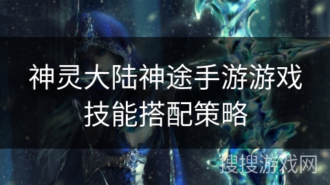 神灵大陆神途手游游戏技能搭配策略