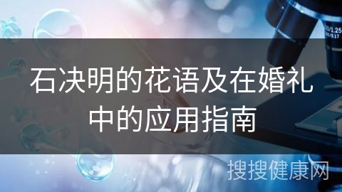 石决明的花语及在婚礼中的应用指南