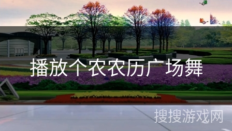 播放个农农历广场舞