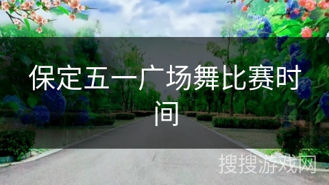 保定五一广场舞比赛时间