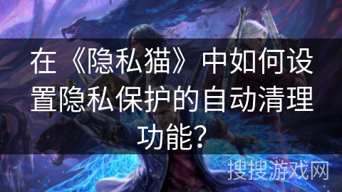 在《隐私猫》中如何设置隐私保护的自动清理功能? 在《隐私猫》中如何设置隐私保护的自动清理功能?
