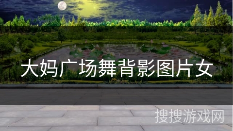 大妈广场舞背影图片女