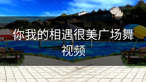 你我的相遇很美广场舞视频