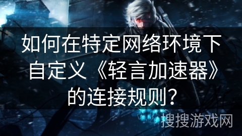 如何在特定网络环境下自定义《轻言加速器》的连接规则？