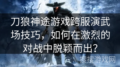 刀狼神途游戏跨服演武场技巧，如何在激烈的对战中脱颖而出？