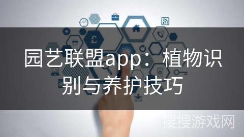园艺联盟app：植物识别与养护技巧