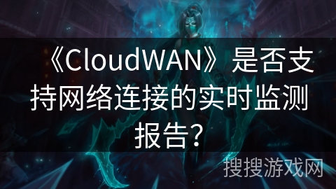 《CloudWAN》是否支持网络连接的实时监测报告？