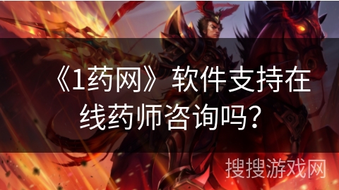 《1药网》软件支持在线药师咨询吗？