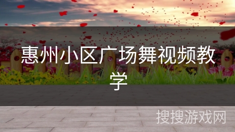 惠州小区广场舞视频教学