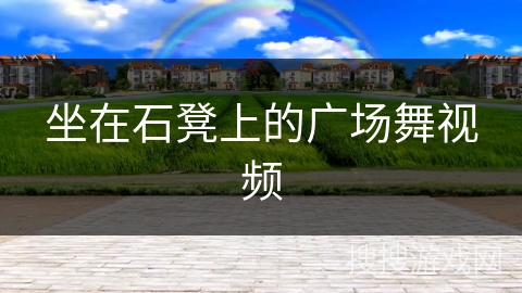 坐在石凳上的广场舞视频