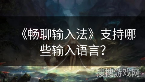 《畅聊输入法》支持哪些输入语言？