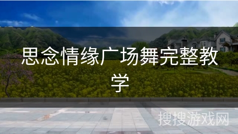 思念情缘广场舞完整教学