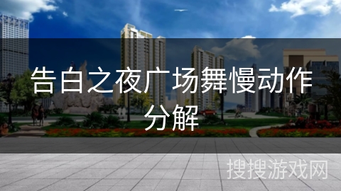 告白之夜广场舞慢动作分解