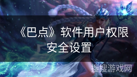 《巴点》软件用户权限安全设置 《巴点》软件用户权限安全设置