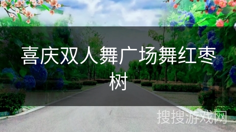 喜庆双人舞广场舞红枣树
