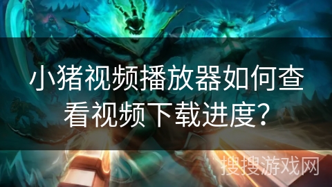 小猪视频播放器如何查看视频下载进度？