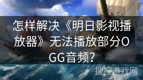 怎样解决《明日影视播放器》无法播放部分OGG音频？