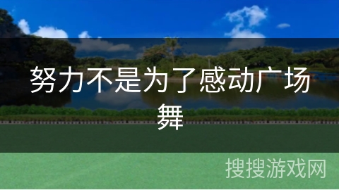 努力不是为了感动广场舞