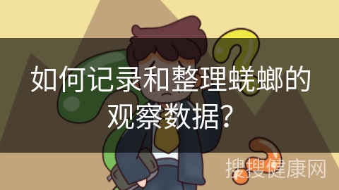 如何记录和整理蜣螂的观察数据？