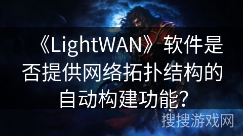 《LightWAN》软件是否提供网络拓扑结构的自动构建功能？