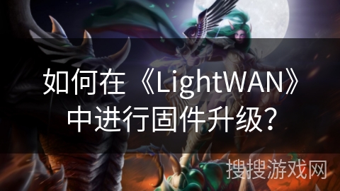 如何在《LightWAN》中进行固件升级？