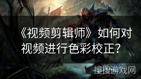 《视频剪辑师》如何对视频进行色彩校正？