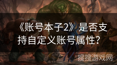 《账号本子2》是否支持自定义账号属性？