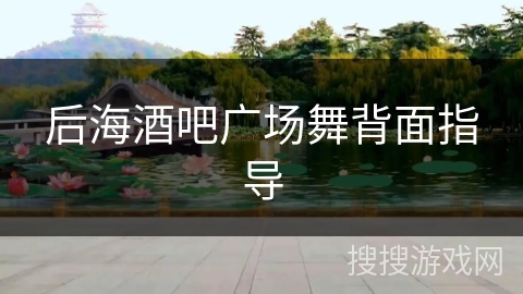 后海酒吧广场舞背面指导