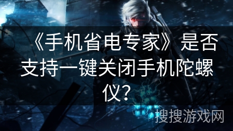 《手机省电专家》是否支持一键关闭手机陀螺仪？