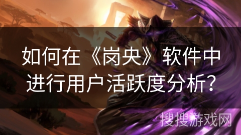 如何在《岗央》软件中进行用户活跃度分析？
