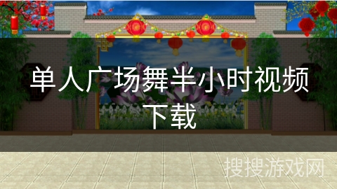 单人广场舞半小时视频下载