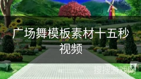 广场舞模板素材十五秒视频