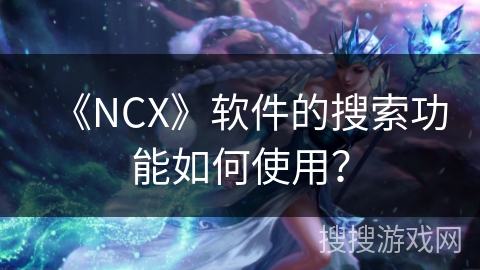 《NCX》软件的搜索功能如何使用？