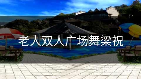 老人双人广场舞梁祝