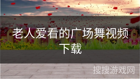 老人爱看的广场舞视频下载